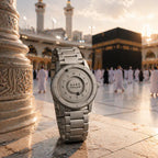 Montre « SABR » avec Chiffres Arabe et Bracelet en Acier - Édition Full Silver Waqti Store