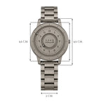 Montre « SABR » avec Chiffres Arabe et Bracelet en Acier - Édition Full Silver Waqti Store