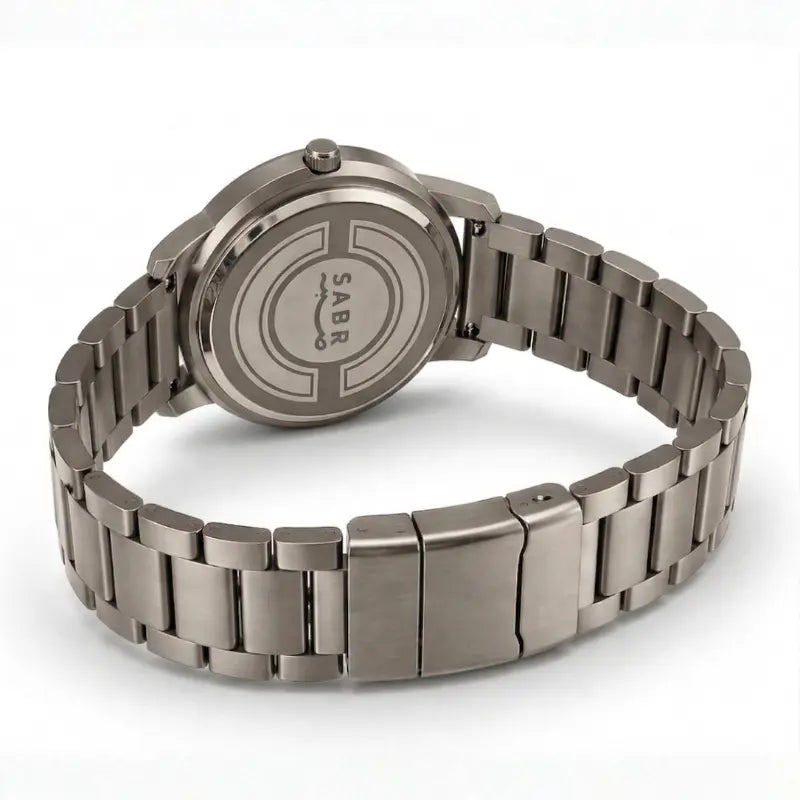 Montre « SABR » avec Chiffres Arabe et Bracelet en Acier - Édition Full Silver Waqti Store