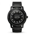 Montre « SABR » avec Chiffres Arabe et Bracelet en Acier - Édition Full Black Waqti Store